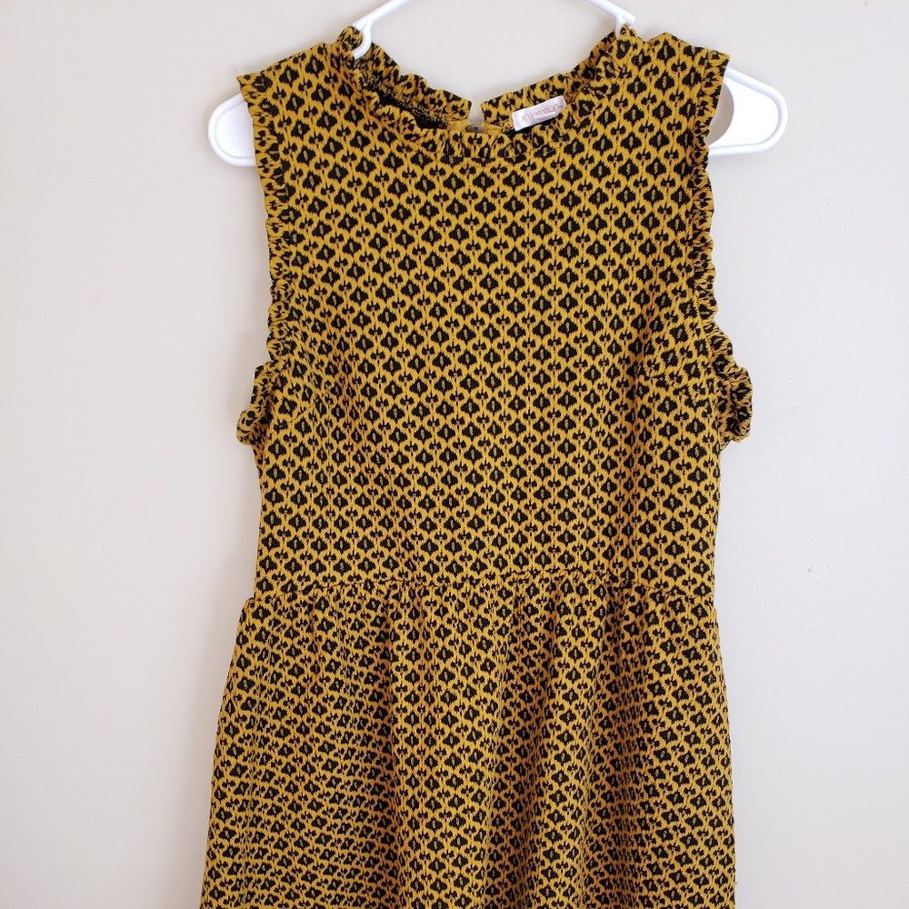 Large Xhilaration gold/brown and black short dress